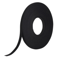 One-Wrap&reg; Fastener Tape, Hook & Loop, 25 yds x 1/2", Self-Grip, Black Action Paper