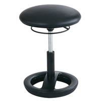 Twixt Ergonomic Chair, Stationary, Adjustable, 17" - 22", Polyester Mesh Seat, Black Action Paper