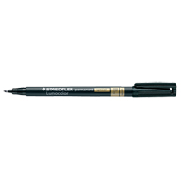 Lumocolor&reg; Permanent Marker, Fine, Black Action Paper