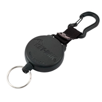 Securit™ Retractable Key Holder, Polycarbonate, 28" Cable, Carabiner Attachment OQ353 | Action Paper