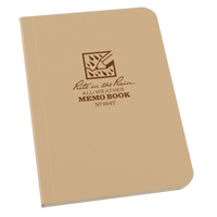 Memo Book, Soft Cover, Tan, 112 Pages, 3-1/2" W x 5" L OQ417 | Action Paper