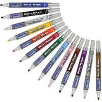 Brite-Mark&reg; Medium Paint Marker, Liquid, White Action Paper