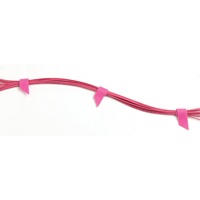 Ruban pour gestion des c&acirc;bles One-Wrap, Boucle et crochet, 25 vg x 5/8", Auto-aggripant, Violet Action Paper