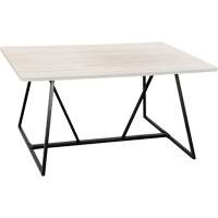 Oasis™ Sitting Teaming Table, 48" L x 60" W x 29" H, White OQ702 | Action Paper