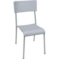 Ventura Stacking Chair, Polypropylene, 36" High, 300 lbs. Capacity, Grey OQ722 | Action Paper