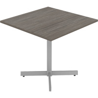 Cafeteria Table, 36" L x 36" W x 29-1/2" H, 1" Top, Laminate, Grey/White OQ946 | Action Paper