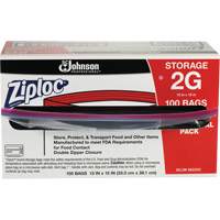Ziploc&reg; Double Zip Food Storage Bags Action Paper