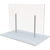 Freestanding Board Mount Sneeze Guard, 36" W x 36" H Action Paper