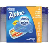 Ziploc<sup>®</sup> Mini Rectangle Food Container, Plastic, 355 ml Capacity, Clear OR133 | Action Paper