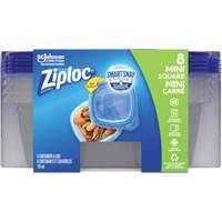 Ziploc<sup>®</sup> Mini Square Food Container, Plastic, 118 ml Capacity, Clear OR135 | Action Paper