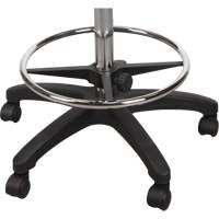 Tabouret robuste et ergonomique, Mobile, Ajustable, 39" - 48", Polyur&eacute;thane Si&egrave;ge, Noir Action Paper