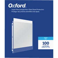Oxford&reg; Heavyweight Non-Glare Sheet Protectors Action Paper