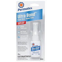 Ultra Bond Fast Drying Super Glue Adhesive, 20 g, Bottle, Clear Action Paper