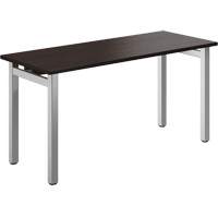 Newland Table Desk, 29-7/10" L x 60" W x 29-3/5" H, Dark Brown Action Paper