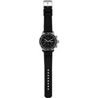 Jumbo Diver/Pilot's Automatic Chronograph Watch, Digital, Battery Operated, 46 mm, Black Action Paper