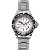 Arctic Edition Large Diver's Automatic GSAR Watch with Stainless Steel Bracelet, Digital, Battery Operated, 41 mm, Silver Action Paper
