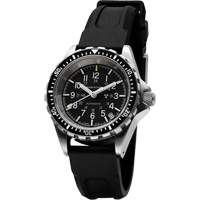 Steel Navigator with Date on Black 3-Piece Rubber Strap Kit, Digital, Battery Operated, 36 mm, Black Action Paper