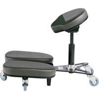 STAG4 Adjustable Kneeling Chair, Vinyl, Black/Grey OR511 | Action Paper