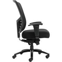 Raven 400 High-Back Heavy-Duty Synchro-Tilter, Mesh, Black, 400 lbs. Capacity Action Paper