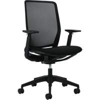 Kody High-Back Synchro-Tilter Chair, Mesh, Black, 300 lbs. Capacity Action Paper