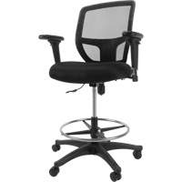 Tabouret de travail en maille, Mobile, Ajustable Hauteur, Capacit&eacute; 450 lb Action Paper