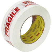 Scotch&reg; 3771 Box Sealing Tape with Message, Hot Melt Adhesive, 2 mils, 48 mm (1-22/25") x 100 m (328') Action Paper