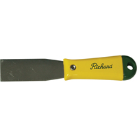 Putty Knife with Plastic Handle, 1-3/16", Carbon Steel Blade Action Paper
