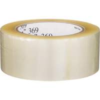 Tartan 369 Box Sealing Tape, Acrylic Adhesive, 1.6 mils, 48 mm (1-22/25") x 100 m (328') Action Paper