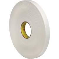 Double-Coated Foam Tape, 66 m (216') L x 18 mm (3/4") W, 60 lbs., Polyethylene Action Paper