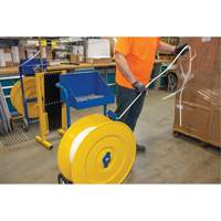 Strapping Dispenser, Polyester/Steel/Polypropylene Straps, 16"/8" Core Dia., 3"/8"/6" Roll Width PE555 | Action Paper