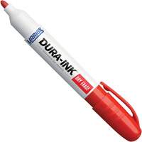 Dura-Ink&reg; Dry Erase Ink Markers, Red, Bullet Tip Action Paper