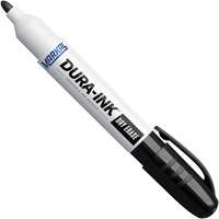 Dura-Ink&reg; Dry Erase Ink Markers, Black, Bullet Tip Action Paper