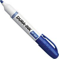 Dura-Ink&reg; Dry Erase Ink Markers, Blue, Bullet Tip Action Paper