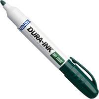 Dura-Ink&reg; Dry Erase Ink Markers, Green, Bullet Tip Action Paper