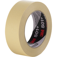 501+ High Temperature Masking Tape, 18 mm (3/4") x 55 m (180'), Tan Action Paper