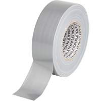 Utility Grade Duct Tape, 9 mils, Silver, 50 mm (2") x 55 m (180') Action Paper