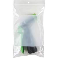 White Block Poly Bags, Reclosable, 8" x 5", 2 mils Action Paper