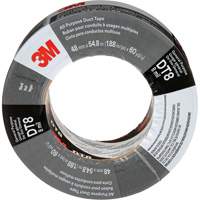 DT8 All-Purpose Duct Tape, 8 mils, Black, 48 mm (2") x 55 m (180') Action Paper