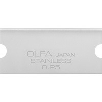 Glass Scraper Replacement Blades, Single Style Action Paper