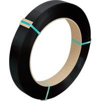 Strapping, Polyester, 5/8" W x 1800' L, Black, Manual Grade PG557 | Action Paper