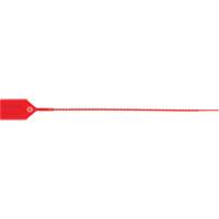 Standard-Duty Security Seal, 12", Plastic, Plastic Seal Action Paper
