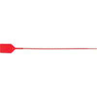 Standard-Duty Security Seal, 12", Plastic, Plastic Seal Action Paper