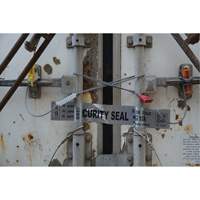 High Security Security Seal, 12", Metal, Cable Seal Action Paper