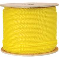 1/4" Braided Yellow Rope, Polypropylene, 1300' Action Paper