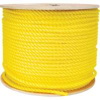 3/8" Braided Yellow Rope, Polypropylene, 630' Action Paper