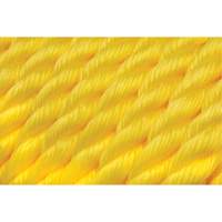 Braided Yellow Rope, Polypropylene, 300' Action Paper