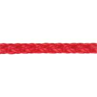 Braided Red Rope, Polypropylene, 500' Action Paper