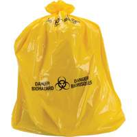 Waste Bags, Bio-Hazard, 60" L x 36" W, 6 mils Action Paper