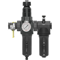 Automatic Drain Filter, Regulator & Lubricator with Metal Bowl & Gauge Modulair 400, 3/4" NPT Action Paper