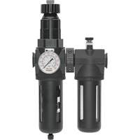 Filter/Regulator & Lubricator Modulair 400 with Gauge & Standard Bowl, 1/2" NPTF Action Paper